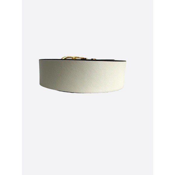 Dior Black & White Reversible Gold Buckle Belt main image 7